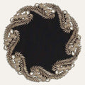 Black Gold Table Doilies – Elegant Decorative Runner, 15 Inch Rustic Dining Accents
