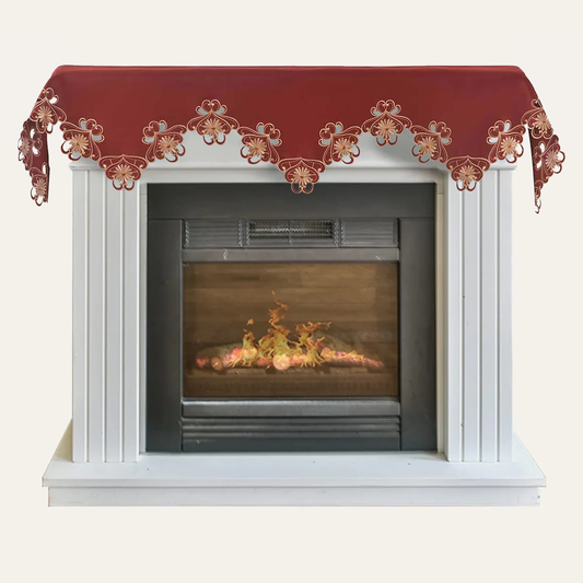 Red Mantel Scarf – Imperial Red, 18x90 Inch