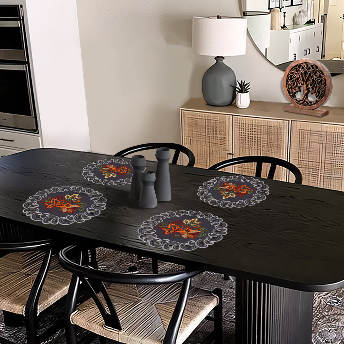 Aurora Charm – Premium Round Doilies, Elegant Decorative Table Decor for Dining and Events 15 inch