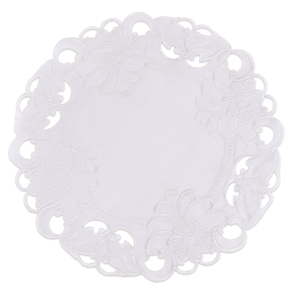 Regal Bloom – Premium Round Doilies, Elegant Decorative Table Decor for Dining and Events 15 inch