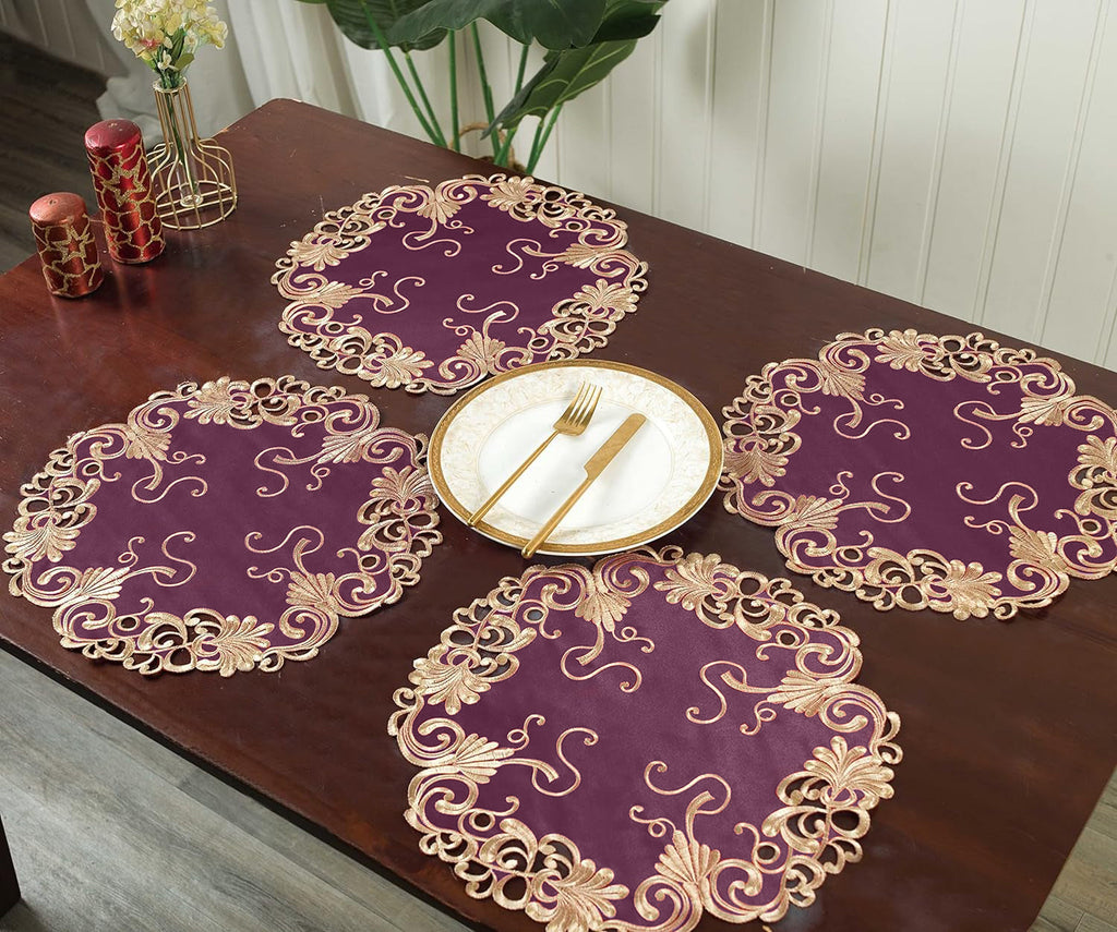 Opulent Weave – Premium Decorative Table Doilies, Elegant Table Decor for Dining and Events 15 inch