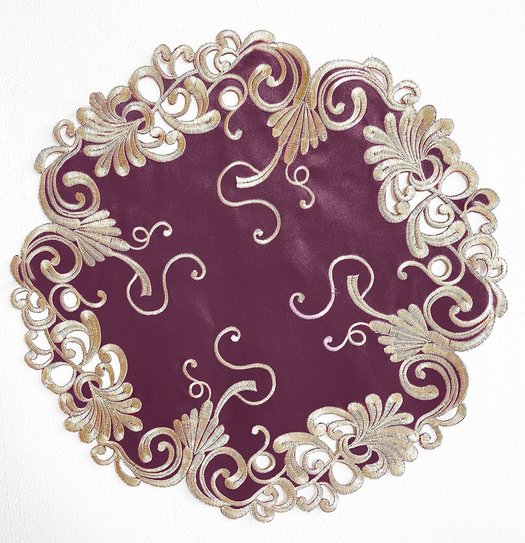 Opulent Weave – Premium Decorative Table Doilies, Elegant Table Decor for Dining and Events 15 inch