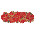 Beaded Table Runner - Christmas Red