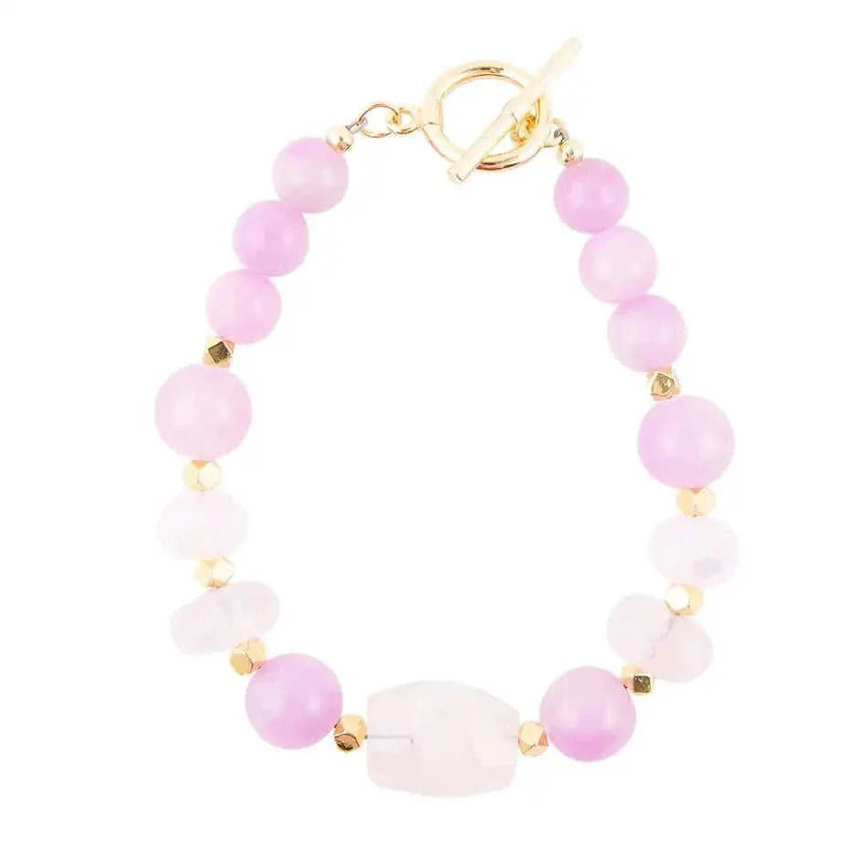 Rose Jade Toggle Bracelet Eco My Home Bracelets Barse Jewelry ecomyhome.store United States