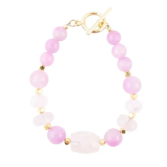 Rose Jade Toggle Bracelet Eco My Home Bracelets Barse Jewelry ecomyhome.store United States
