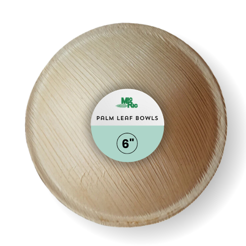 Palm Leaf 6 Inch Round Bowl (600 Pack)