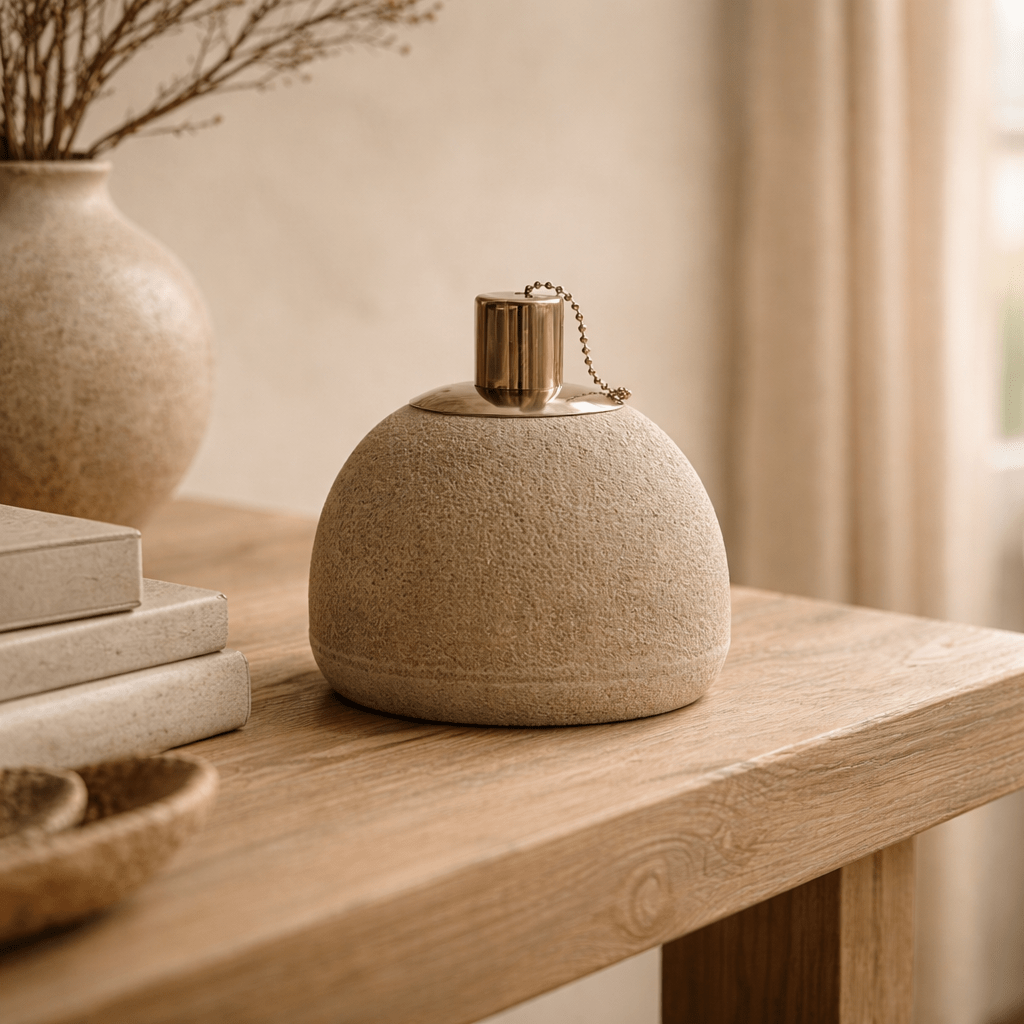 Sandstone Oil Lamp