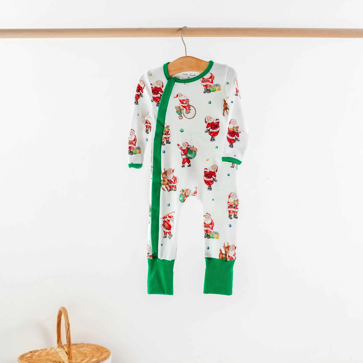 Santa Claus is Coming to Town Organic Cotton Christmas Kids Pajamas Eco My Home Pajama Set Nola Tawk ecomyhome.store United States