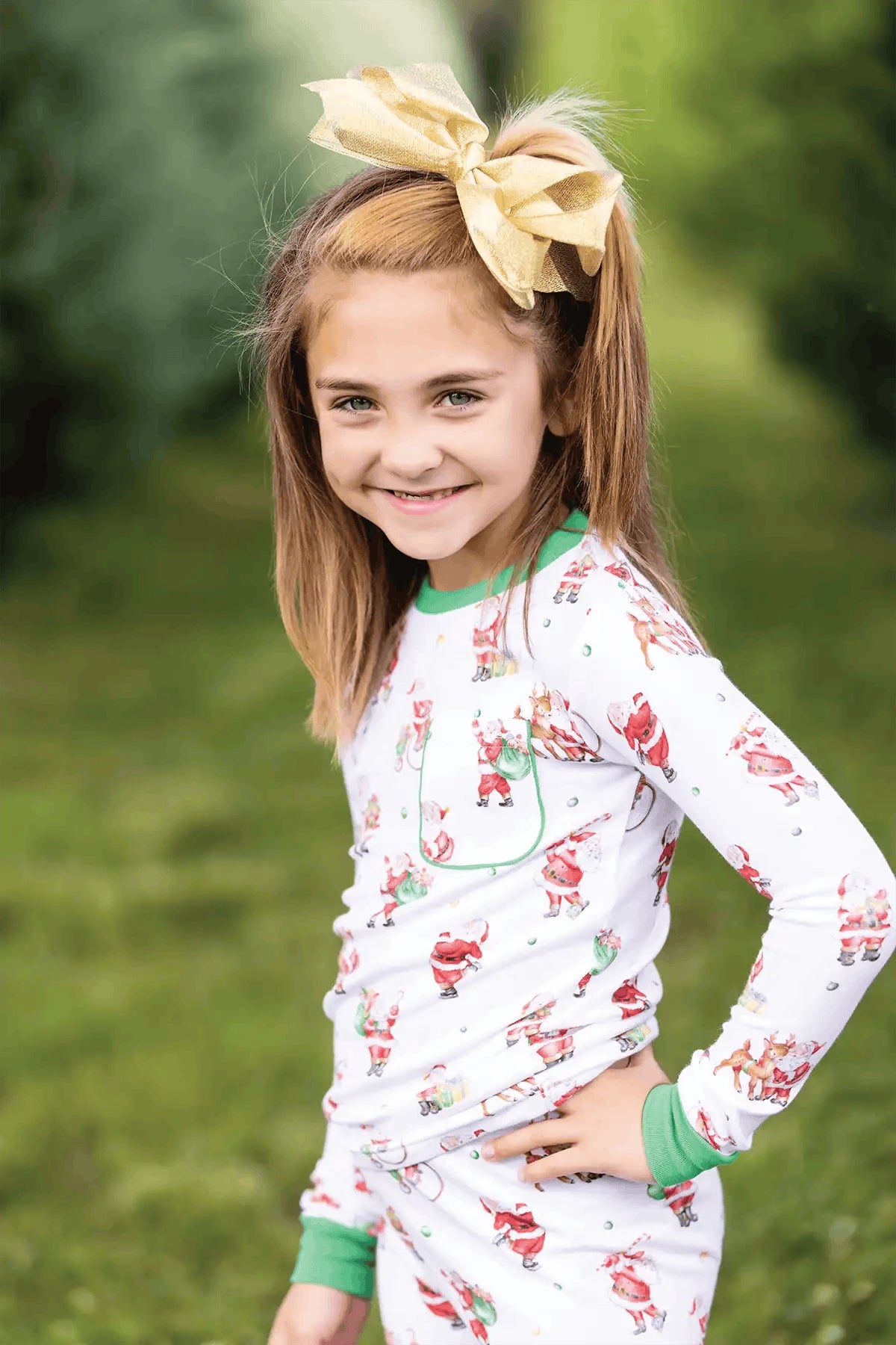 Santa Claus is Coming to Town Organic Cotton Christmas Kids Pajamas Eco My Home Pajama Set Nola Tawk ecomyhome.store United States