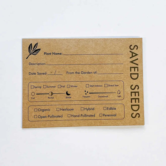 Seed Saving Envelopes Eco My Home Garden Supplies Seattle Seed Company ecomyhome.store United States