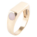Signet Pink Opal and Bronze In The Hole Ring