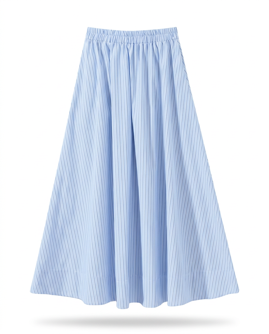 Refined Striped Drawstring Two-Piece Set