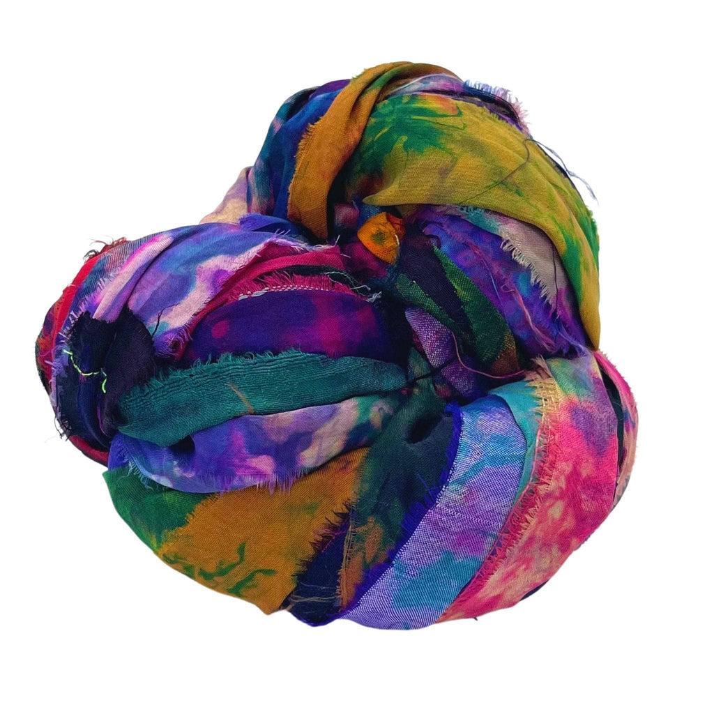 Tie Dyed Gems: Small Batch Sari Ribbon