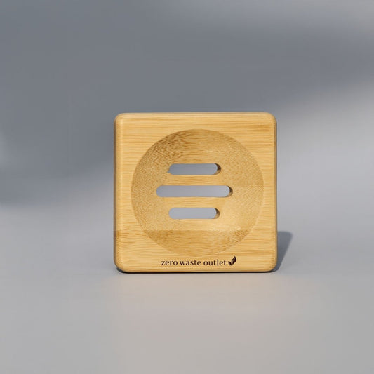 Small Square Bamboo Soap Dish
