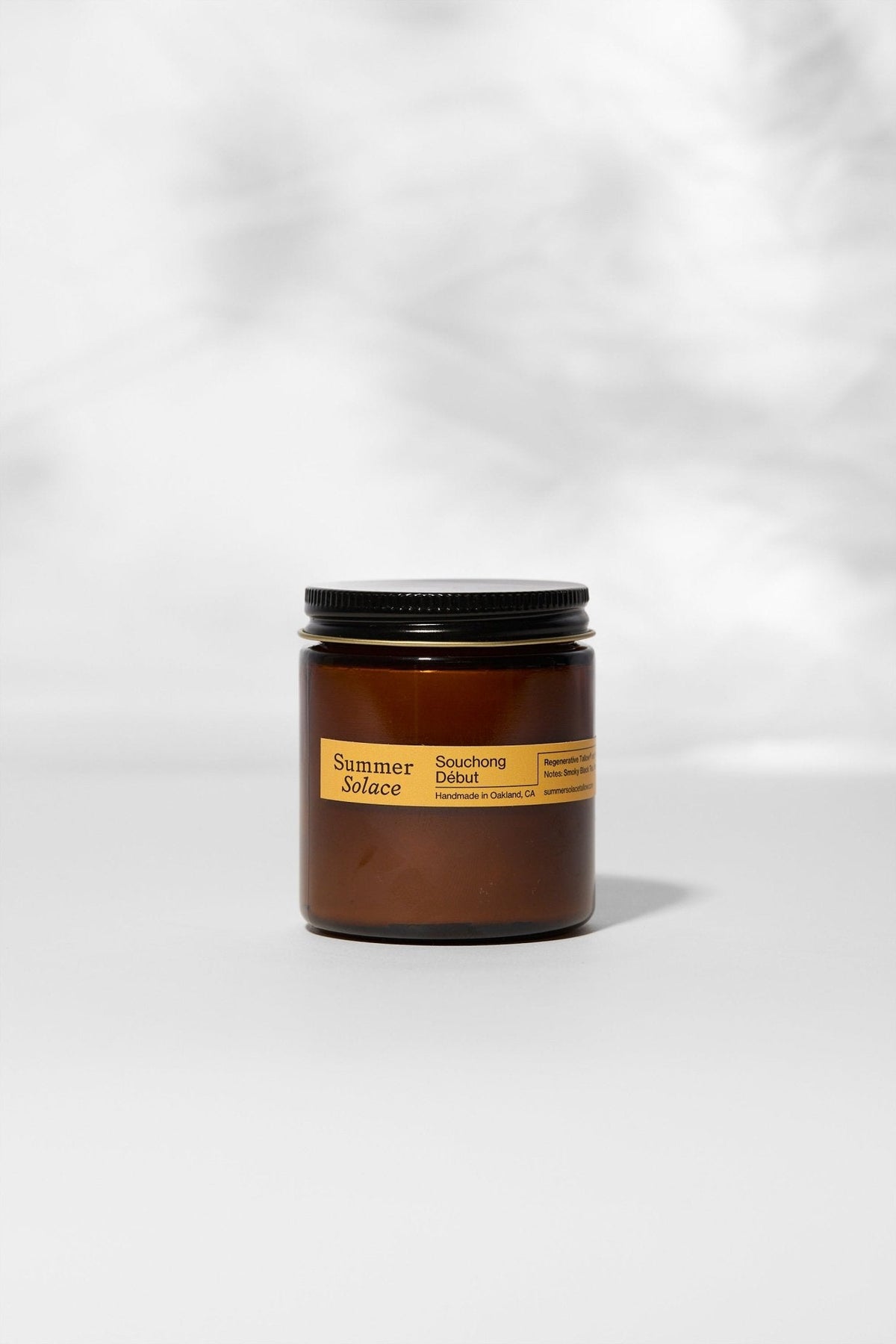 Souchong Debut – Tallow Travel Candle | Black Tea & Vetiver