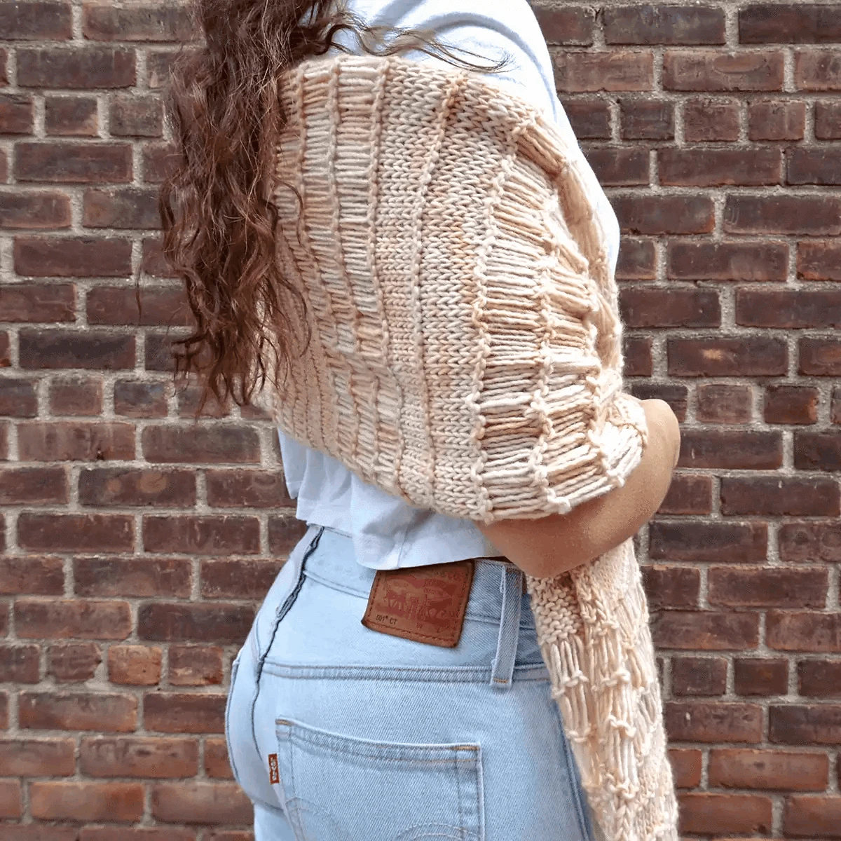 Spring Vibes Shawl Knit Kit Eco My Home Kits Darn Good Yarn ecomyhome.store United States