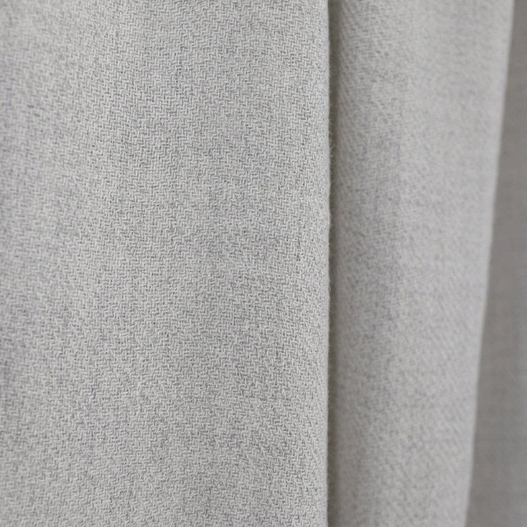 Handloomed 100% Undyed Baby Alpaca Throw Blanket | Silver | Wasi Collection