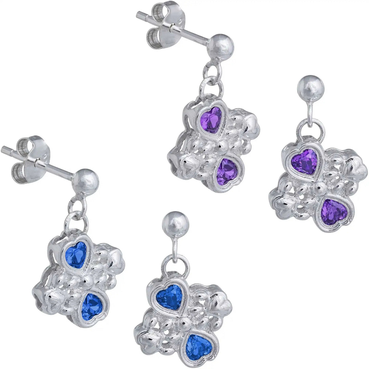Sterling & Crystals Loved Paws Earrings Eco My Home Earrings - Fine GreaterGood ecomyhome.store United States