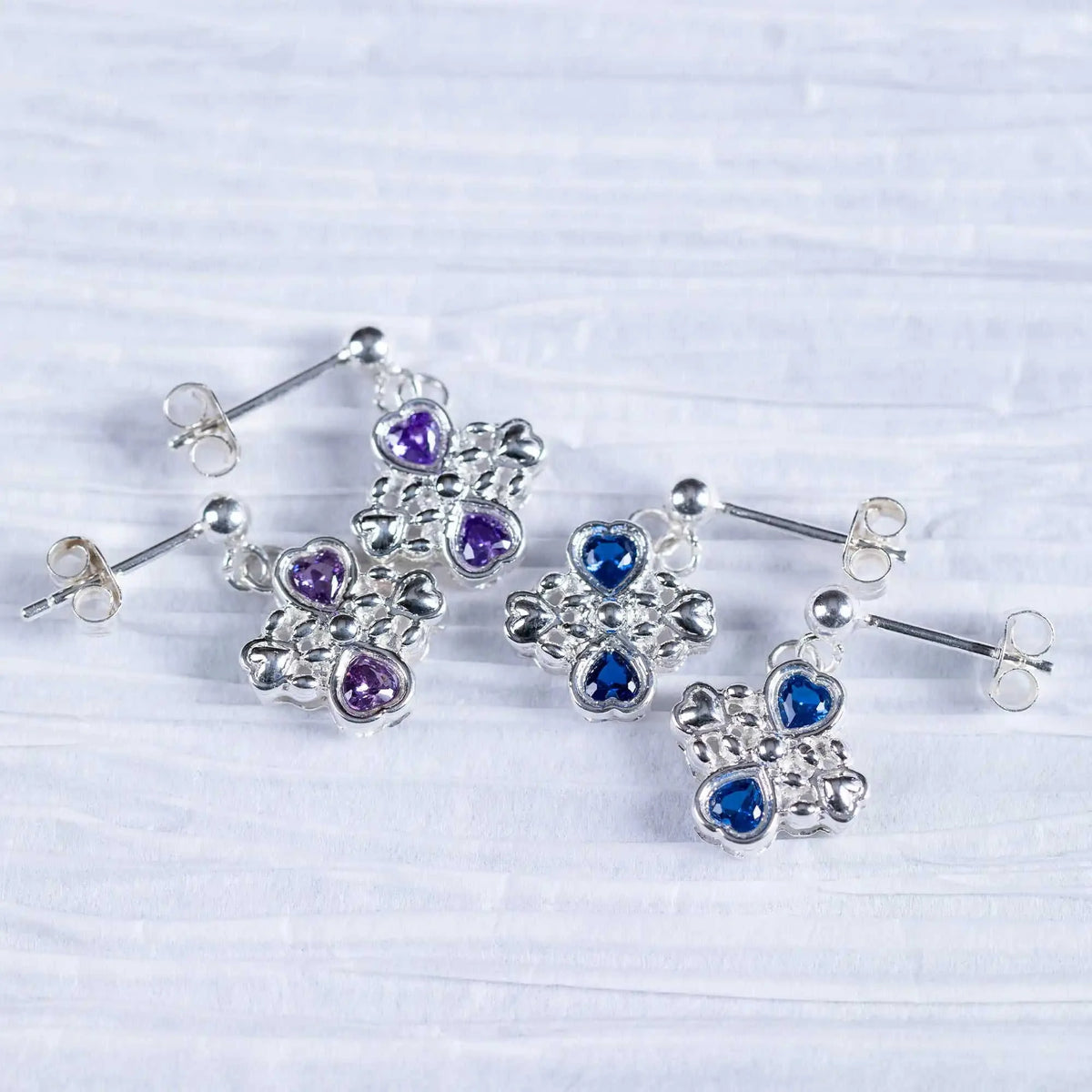Sterling & Crystals Loved Paws Earrings Eco My Home Earrings - Fine GreaterGood ecomyhome.store United States
