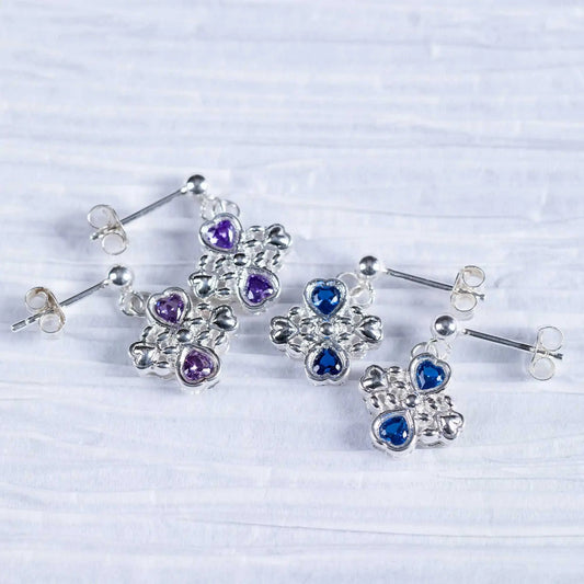 Sterling & Crystals Loved Paws Earrings Eco My Home Earrings - Fine GreaterGood ecomyhome.store United States