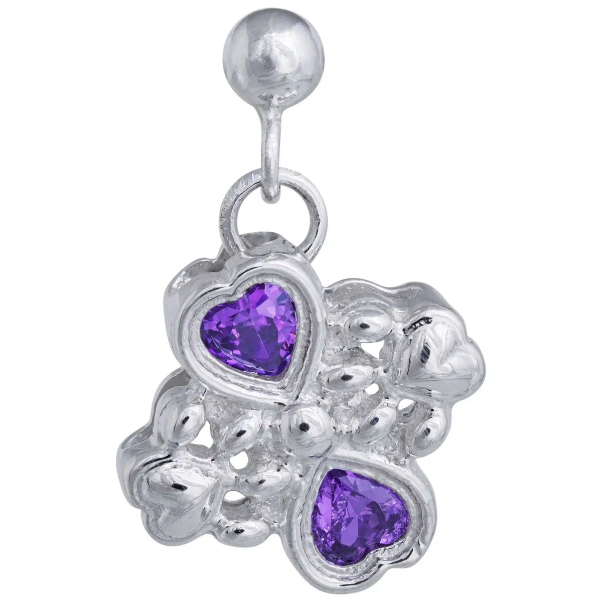 Sterling & Crystals Loved Paws Earrings Eco My Home Earrings - Fine GreaterGood ecomyhome.store United States
