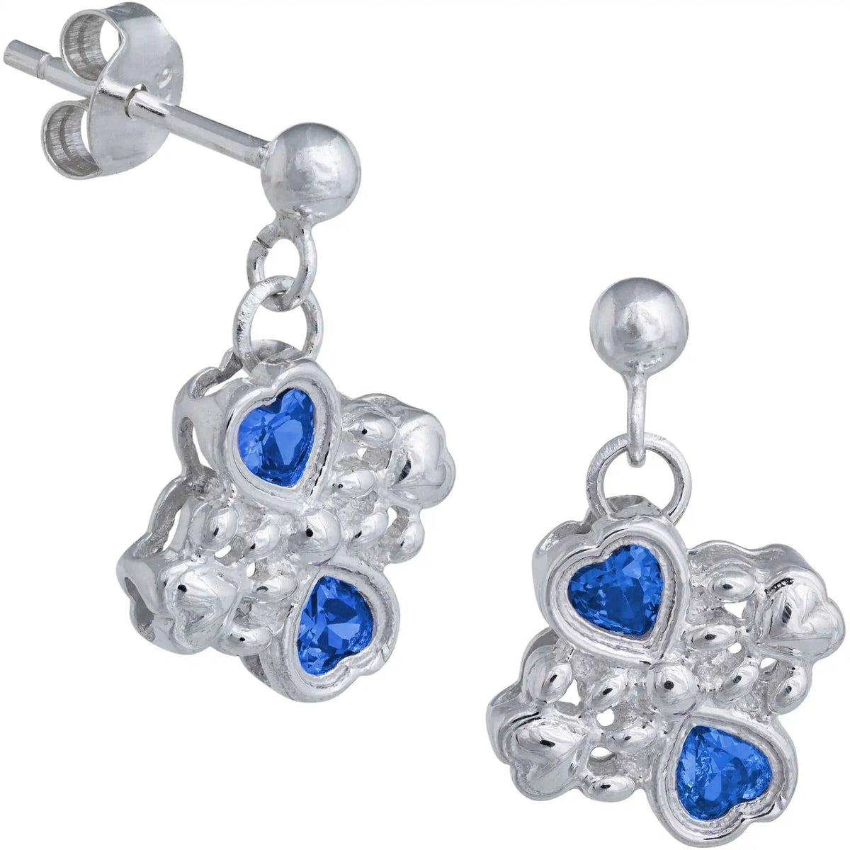 Sterling & Crystals Loved Paws Earrings Eco My Home Earrings - Fine GreaterGood ecomyhome.store United States