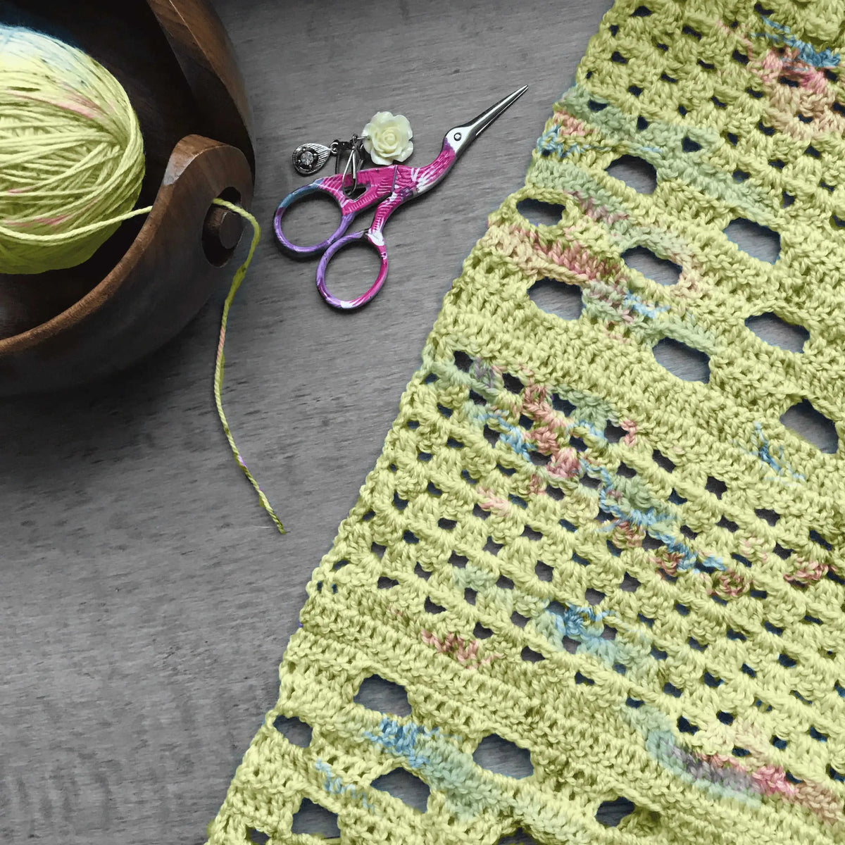 Streamside Merino Wool Shawl Crochet Kit Eco My Home Kits Darn Good Yarn ecomyhome.store United States