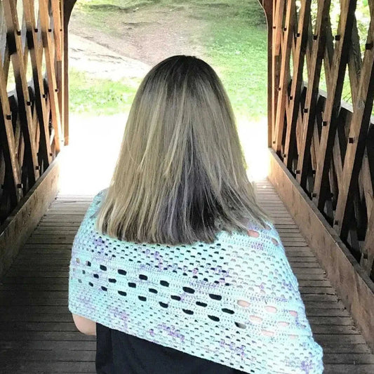 Streamside Merino Wool Shawl Crochet Kit Eco My Home Kits Darn Good Yarn ecomyhome.store United States