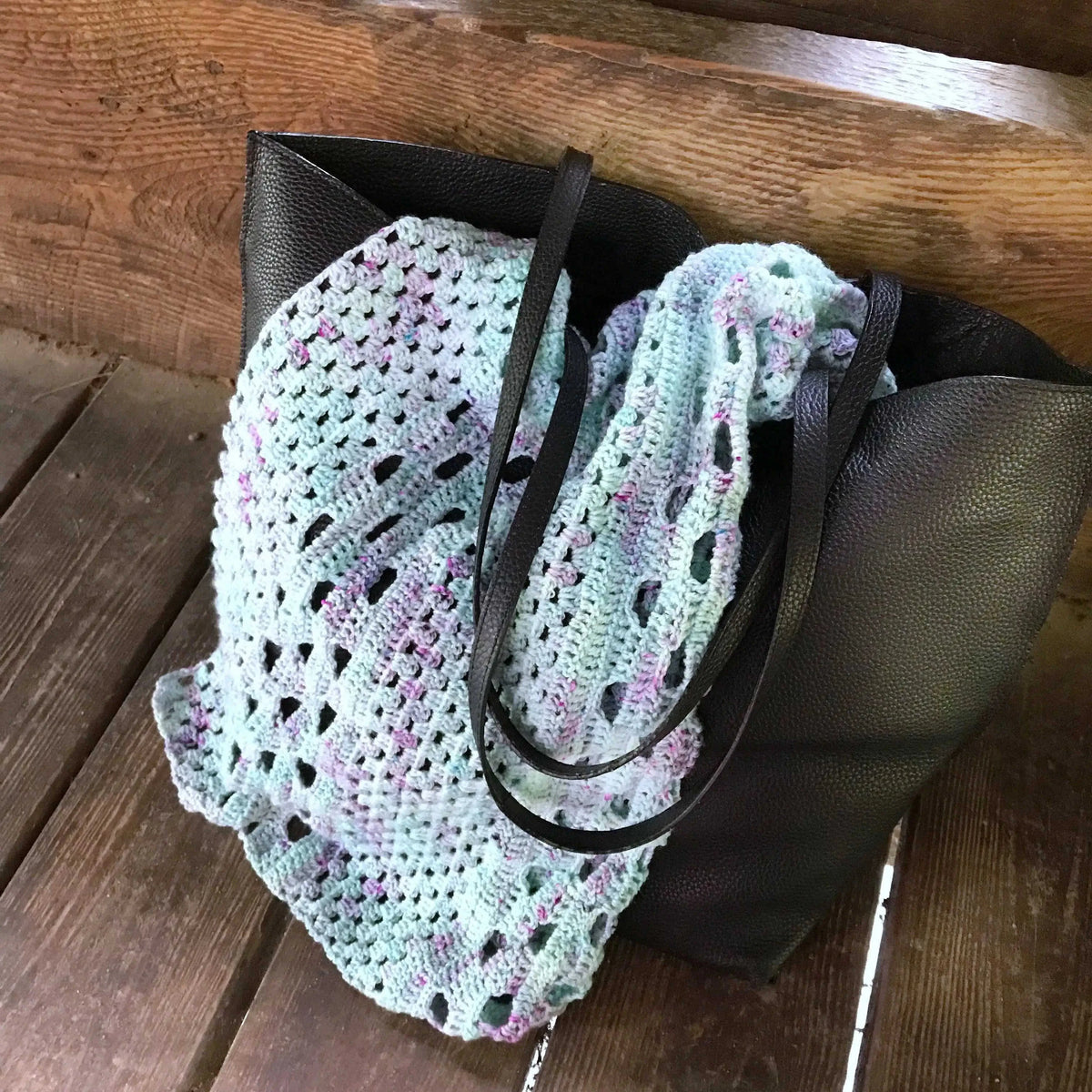 Streamside Merino Wool Shawl Crochet Kit Eco My Home Kits Darn Good Yarn ecomyhome.store United States