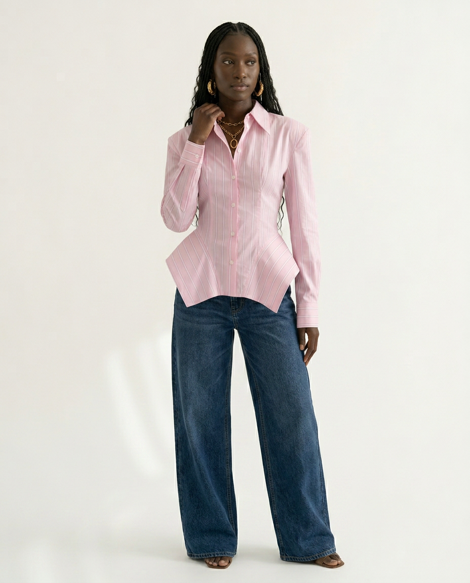 Audacious Striped Fitted Shirt