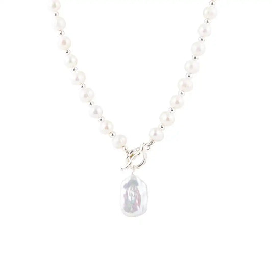 Sunday Best Pearl Toggle Necklace