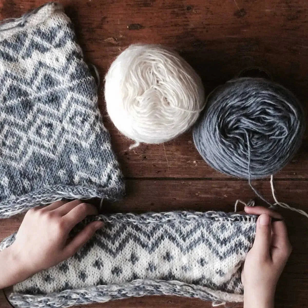 The Bjerge Pillow Knit Kit Eco My Home Kits Darn Good Yarn ecomyhome.store United States