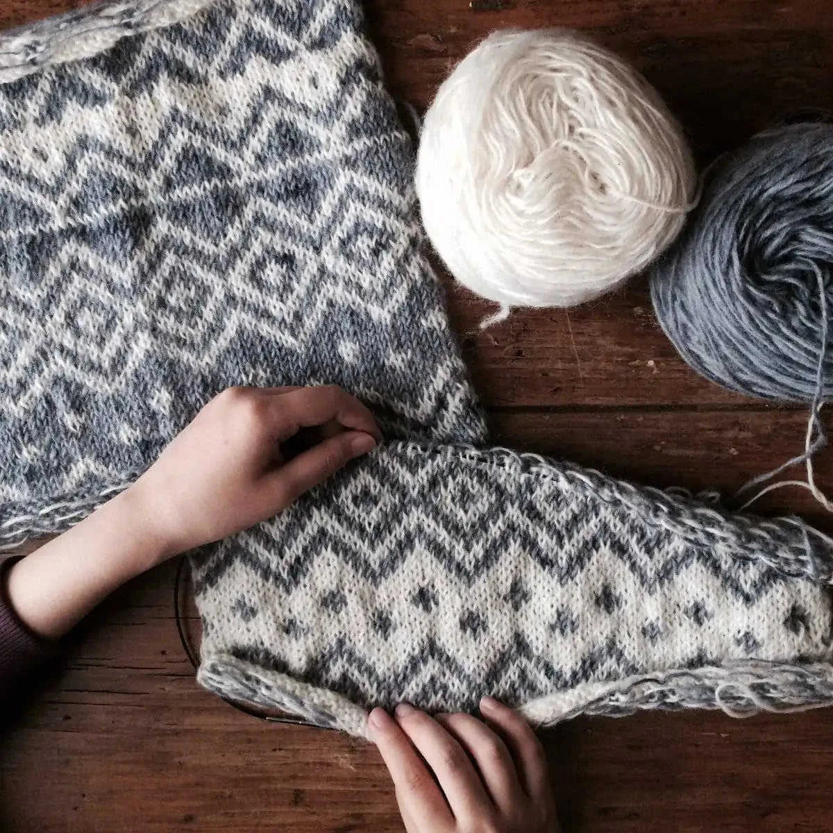 The Bjerge Pillow Knit Kit Eco My Home Kits Darn Good Yarn ecomyhome.store United States