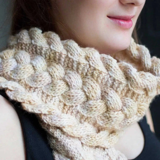 Third Law Cabled Scarf Knit Kit Eco My Home Kits Darn Good Yarn ecomyhome.store United States