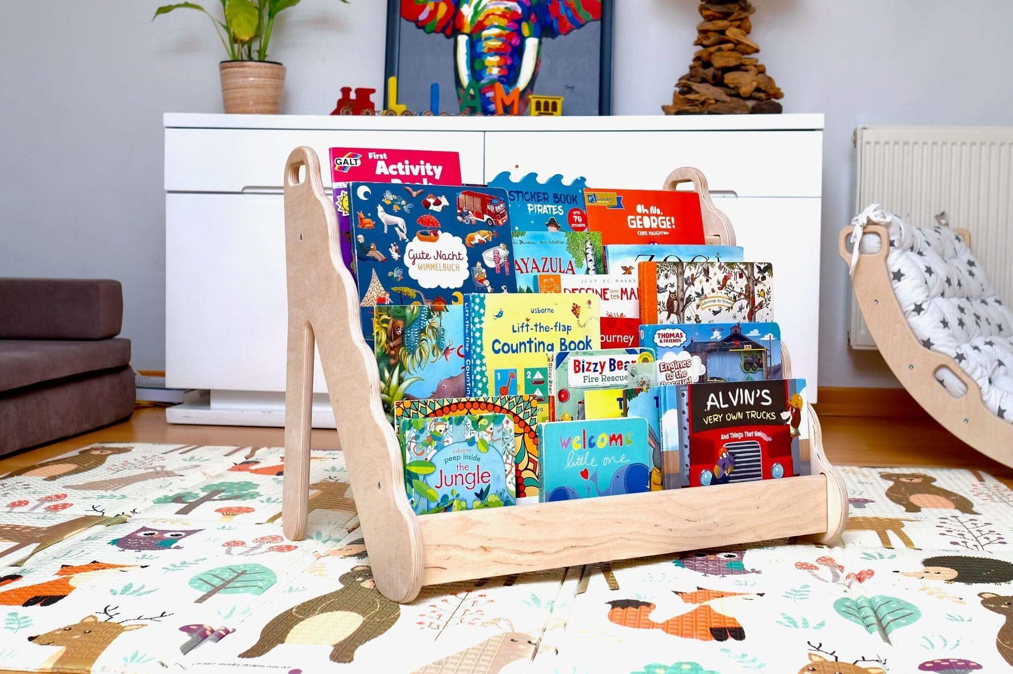 Seatable Wooden Bookshelf / Small-Medium-Large Size