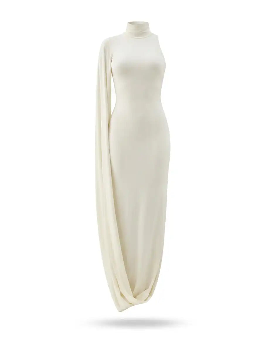 Radiant High Neck Maxi Dress