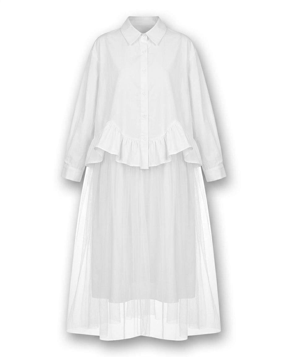 Sovereign Mesh Oversized Maxi Dress