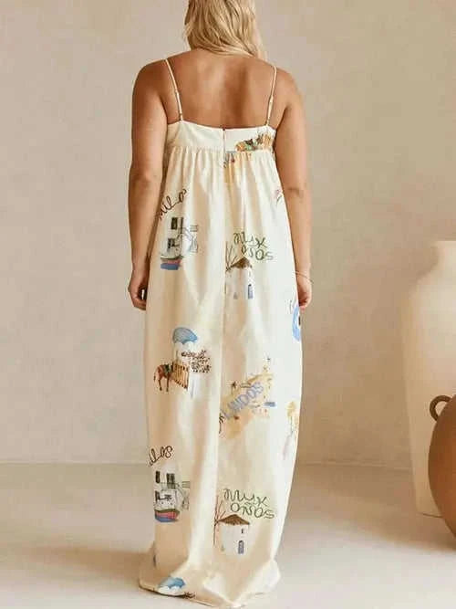 Women's Boho Cami Maxi Dress | Pockets, Stylish Bohemian | Casual Summer Eco My Home Dress Salty Season LLC ecomyhome.store United States
