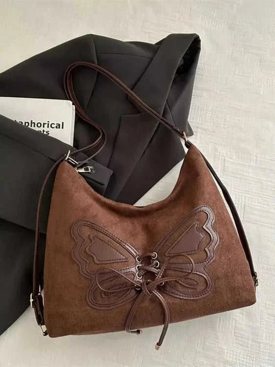 Women's Butterfly Shoulder Bag | Lace-Up Design, Boho Style Eco My Home Bag Salty Season LLC ecomyhome.store United States