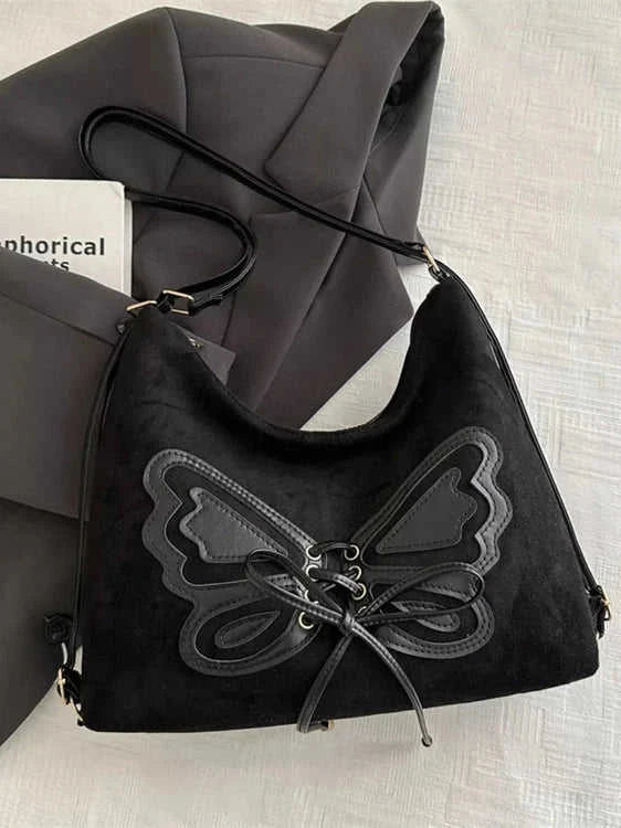 Women's Butterfly Shoulder Bag | Lace-Up Design, Boho Style Eco My Home Bag Salty Season LLC ecomyhome.store United States