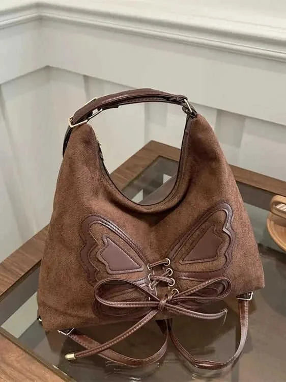 Women's Butterfly Shoulder Bag | Lace-Up Design, Boho Style Eco My Home Bag Salty Season LLC ecomyhome.store United States