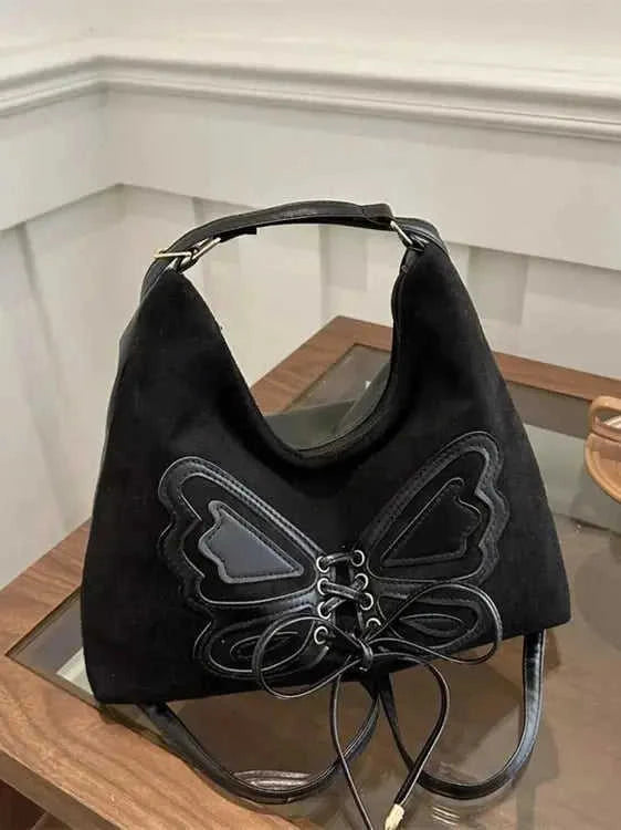 Women's Butterfly Shoulder Bag | Lace-Up Design, Boho Style Eco My Home Bag Salty Season LLC ecomyhome.store United States