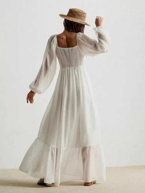 Women's Crochet Lace Maxi Dress | Boho, Elegant | Effortless Summer Style Eco My Home Dress Salty Season LLC ecomyhome.store United States