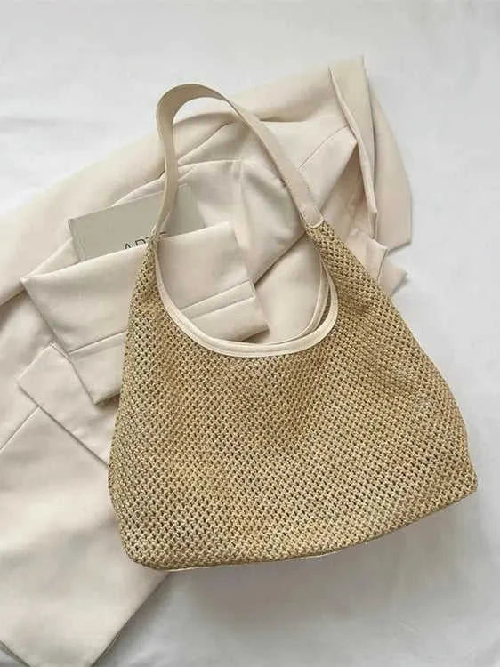 Women's Handwoven Straw Shoulder Bag | Chic, Eco-Friendly Boho Eco My Home Bag Salty Season LLC ecomyhome.store United States