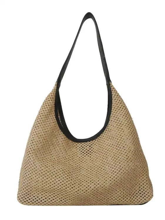 Women's Handwoven Straw Shoulder Bag | Chic, Eco-Friendly Boho Eco My Home Bag Salty Season LLC ecomyhome.store United States
