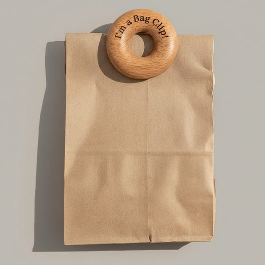 Wooden Food Storage Bag Clip - Reusable