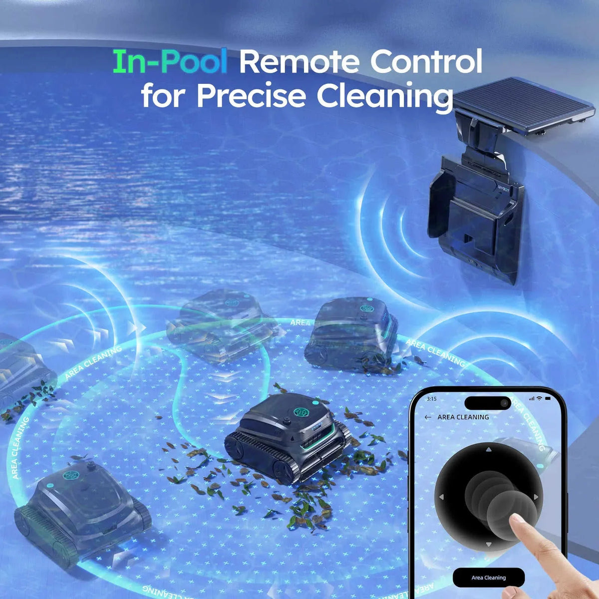 WYBOT S2 Solar with Solar-Powered Charging Dock Robotic Pool Cleaner Eco My Home Robotic Pool Cleaner WYBOT ecomyhome.store United States