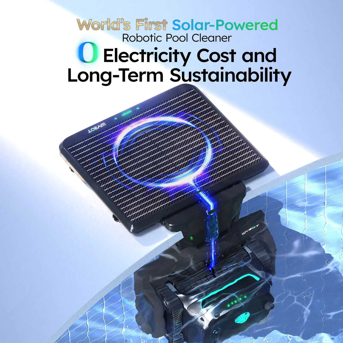 WYBOT S2 Solar with Solar-Powered Charging Dock Robotic Pool Cleaner Eco My Home Robotic Pool Cleaner WYBOT ecomyhome.store United States