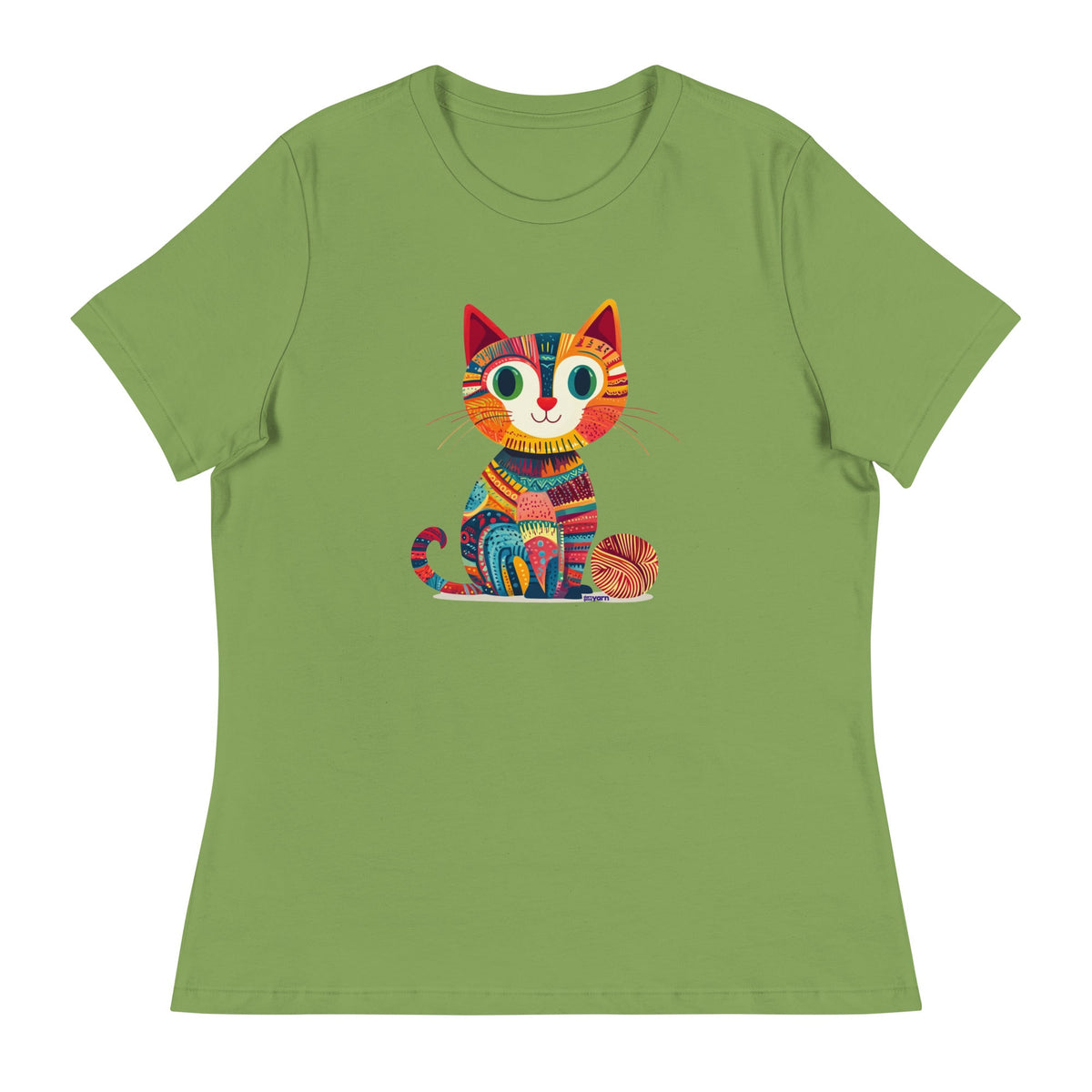 “Yarn Whiskers” Women’s Relaxed Fit T-Shirt – Designed by Nicole Snow