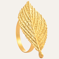 Golden Leaf – Napkin Rings in Gold Leaf Design, Elegant Decorative Dining Table Décor